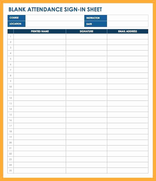 Meeting attendance Sheet Template Excel Inspirational Meeting attendance Sign In Sheet Template Staff
