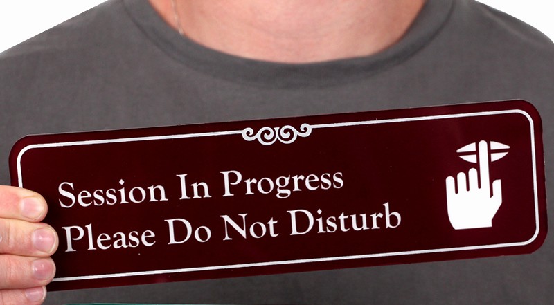 Meeting In Progress Sign Printable New Session In Progress Do Not Disturb Showcase Sign 3 X 10