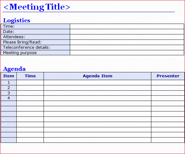 Meeting Minutes Template Microsoft Word Lovely Staff Board &amp; Team Meeting Agenda Template Word Excel