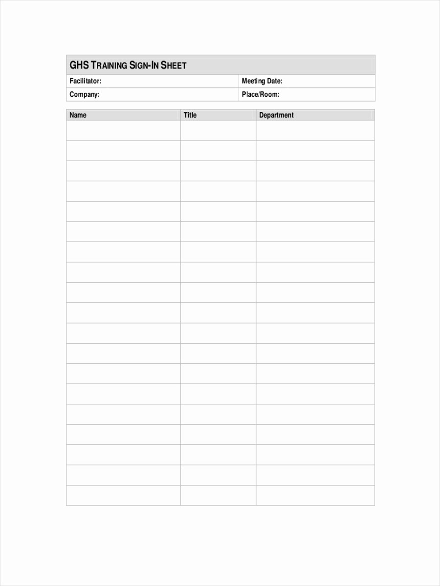 Meeting Sign In Sheet Doc New 44 Sheet Examples &amp; Samples In Pdf