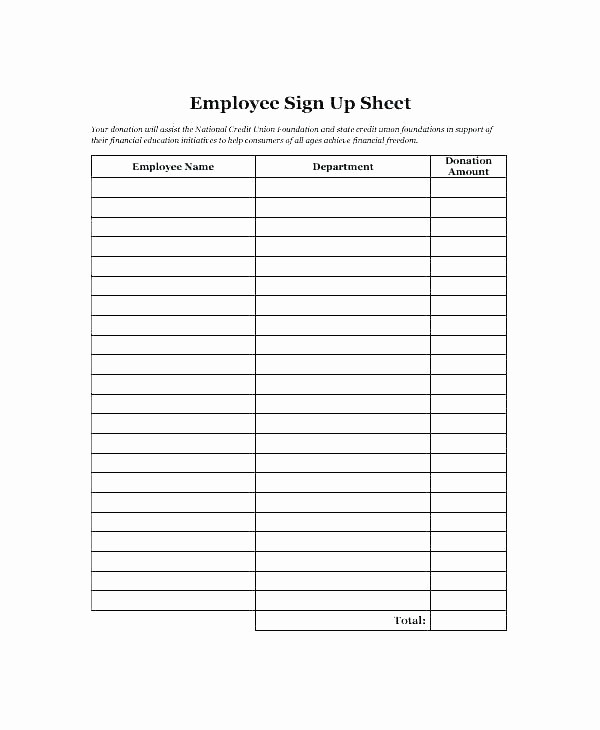 Meeting Sign In Sheet Doc New Food Sign Up Sheet Template – Onwebo