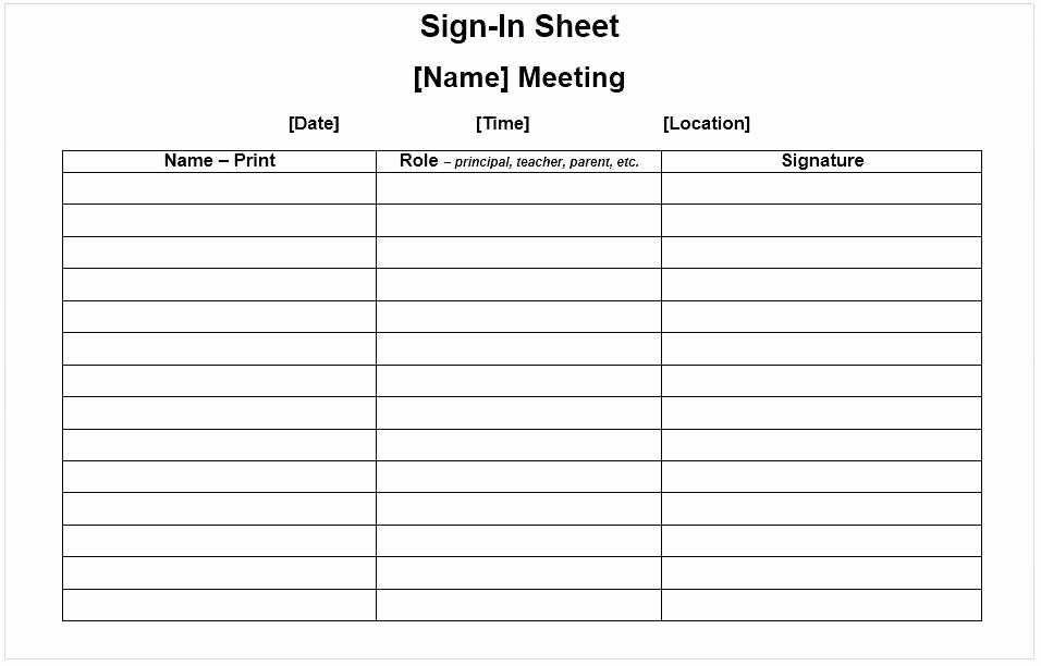 Meeting Sign In Sheet Doc Unique Meeting Sheet attendance Sign In Template Pdf – Vuezcorp
