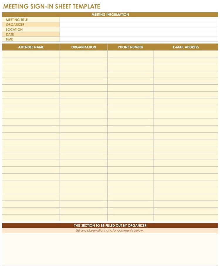 Meeting Sign In Sheet Excel Unique Jobsite Sign In Sheet Daily Activity Log Template