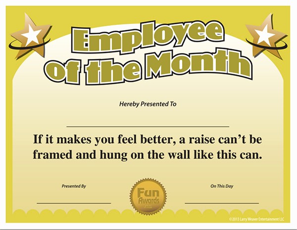 Member Of the Month Certificate Beautiful Employee the Month Template