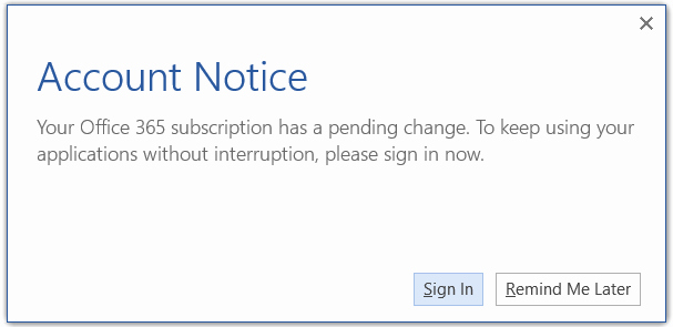 Microsoft 365 Office Sign In Beautiful “account Notice” Appears In Fice after Switching Fice