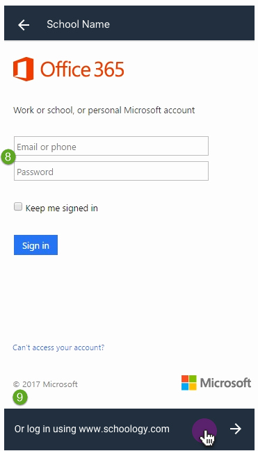 Microsoft 365 Office Sign In Beautiful New Login Flow for Schoology Ios and android Apps