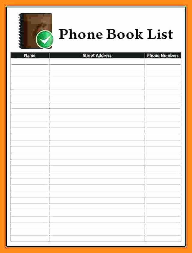 Microsoft Excel Address Book Template Awesome 10 11 Personal Address Book Template