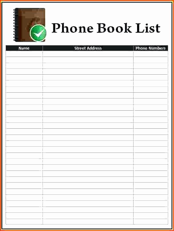 Microsoft Excel Address Book Template Fresh Microsoft Word Address Book Template New Uncategorized 16
