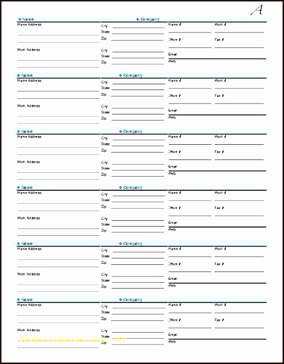 Microsoft Excel Address Book Template New Printable Address Book Template Word Unique Awesome How to