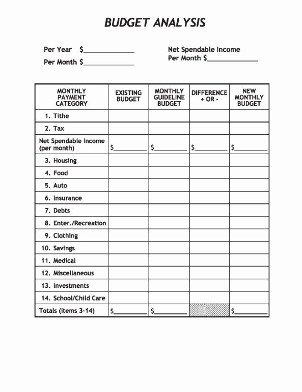 Microsoft Excel Church Budget Template New 10 Best Of Church Bud forms Templates Sample
