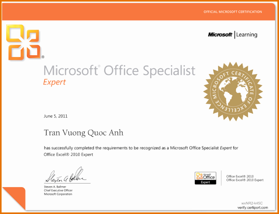 Microsoft Office Award Certificate Template Elegant Microsoft Office Certificate Templatereference Letters