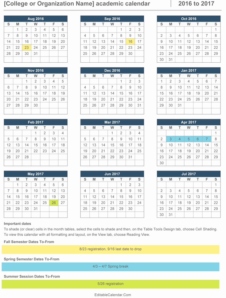 Microsoft Office Calendar Template 2017 Fresh Ms Office Calendar Templates 2017