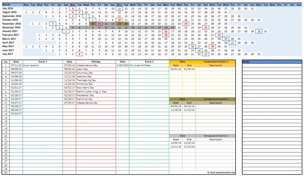 Microsoft Office Calendar Template 2017 Luxury 2016 2017 School Calendar Templates