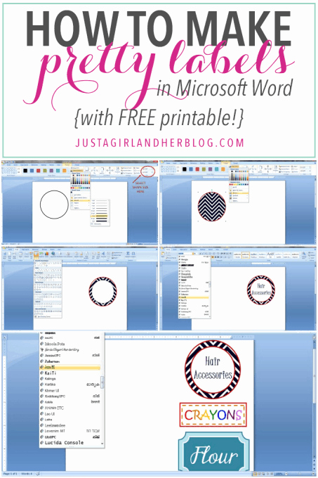 Microsoft Office Gift Tag Template Lovely How to Make Pretty Labels In Microsoft Word