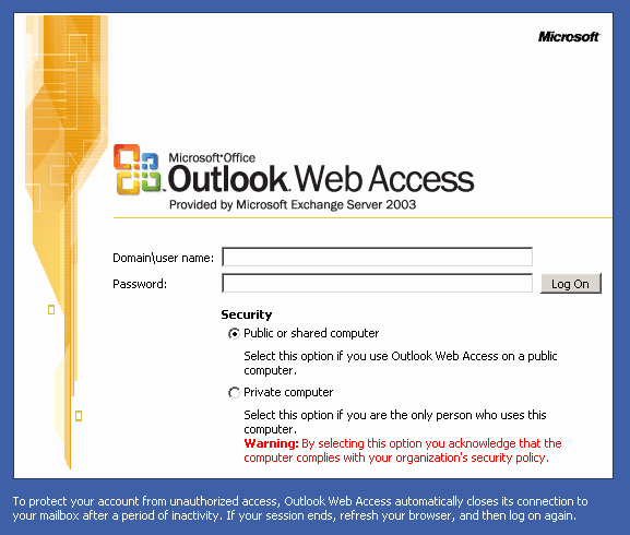 Microsoft Office Outlook Email Login Best Of Customizing the Outlook Web Access Logon Page