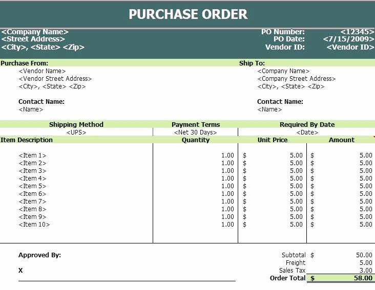 Microsoft Office Purchase order Templates Best Of Microsoft Excel Purchase order Template – Swift60kub