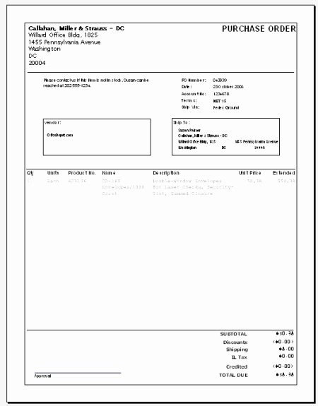 Microsoft Office Purchase order Templates Unique Creating A Purchase order Template for ordergen Purchasing