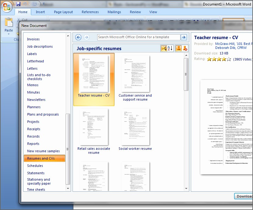 Microsoft Office Resume Templates Downloads Fresh Download 15 Free Microsoft Fice Resume Sample and Cv