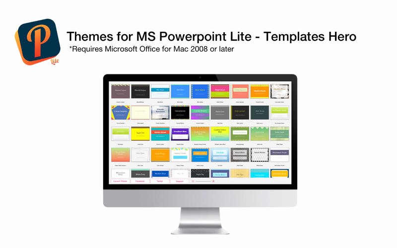 Microsoft Office Templates for Mac Beautiful themes for Ms Powerpoint Lite Templates Hero On the Mac