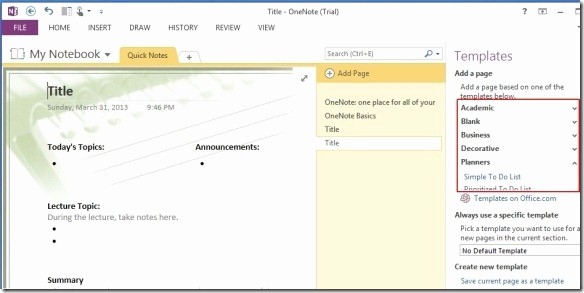 Microsoft Office themes 2013 Download Beautiful Enote 2013 Templates Make Note Taking Easier Across