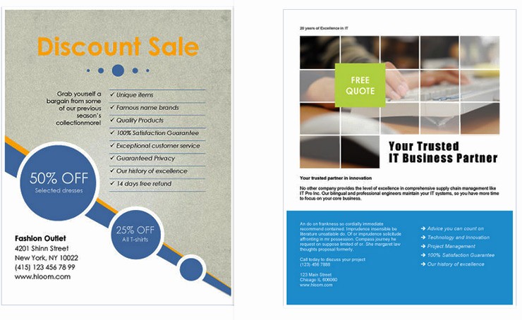 Microsoft Office Word Flyer Templates Elegant Free Business Flyer Templates for Microsoft Word Design A