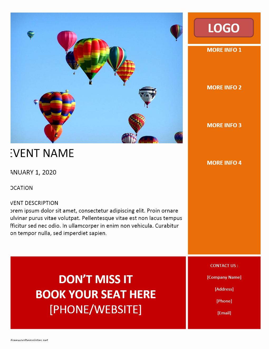 Microsoft Office Word Flyer Templates Lovely event Flyer Template
