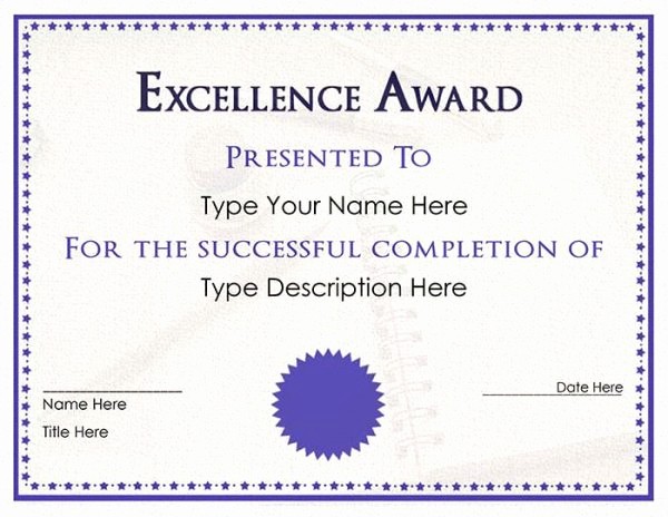 Microsoft Publisher Award Certificate Templates New Purple Certificate Template Free Word Doc