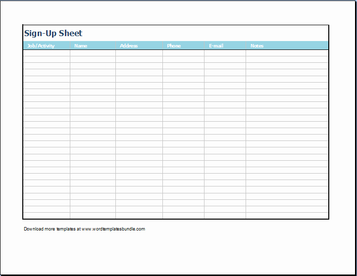 Microsoft Templates Sign In Sheet Beautiful Excel Sign In Sheet