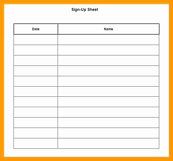 Microsoft Templates Sign In Sheet New Microsoft Word Potluck Signup Sheet Template Pot Luck Sign