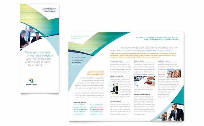 Microsoft Tri Fold Brochure Template Unique Business Training Tri Fold Brochure Template Word