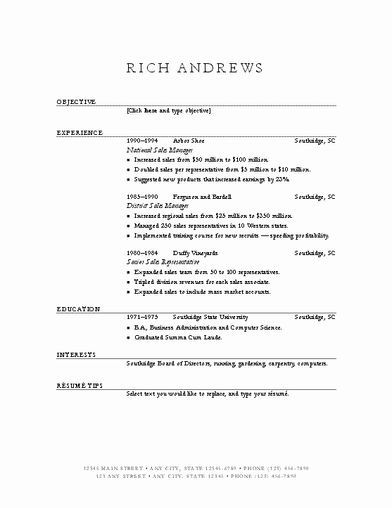 Microsoft Word 2007 Resume Template New Download Free Resume Sample Templates Microsoft Word 2007