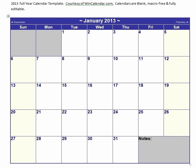 Microsoft Word 2018 Calendar Templates Lovely Microsoft Word Calendar Template 2018 Yearly 2018 Calendar