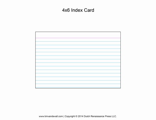 Microsoft Word 4x6 Card Template Fresh Printable Index Card Templates 3x5 and 4x6 Blank Pdfs