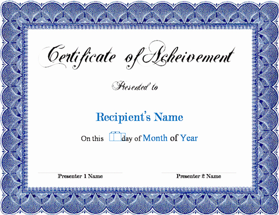 Microsoft Word Certificate Templates Free Inspirational Award Certificate Template Microsoft Word Links Service