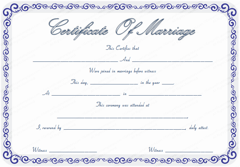 Microsoft Word Certificate Templates Free Unique Marriage Certificate Template Microsoft Word