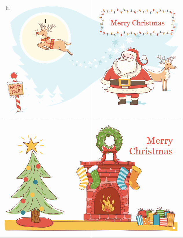 Microsoft Word Christmas Card Templates Beautiful Christmas Card Template