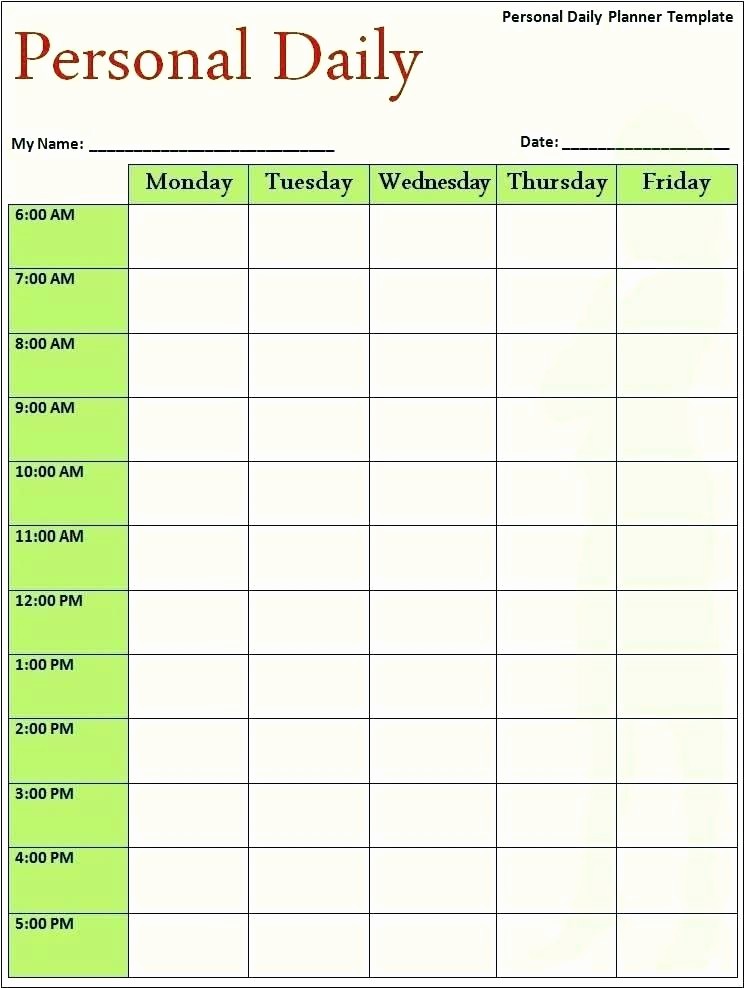 Microsoft Word Daily Schedule Template Inspirational Daily Schedule Template Free Word Excel Documents Time