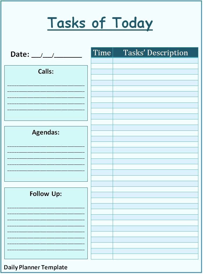 Microsoft Word Daily Schedule Template Inspirational Daily Schedule Template Word