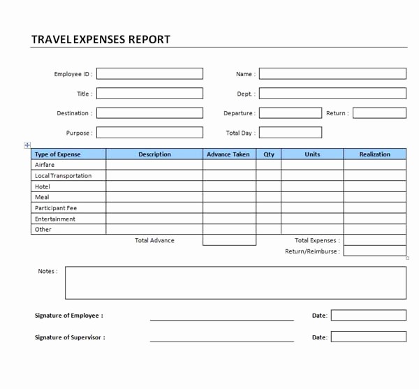 Microsoft Word Expense Report Template Best Of Travel Expenses Report Template Microsoft Word Templates