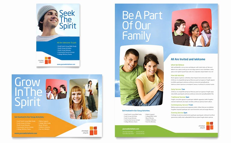 Microsoft Word Flyer Templates Free New Church Youth Ministry Flyer &amp; Ad Template Word &amp; Publisher
