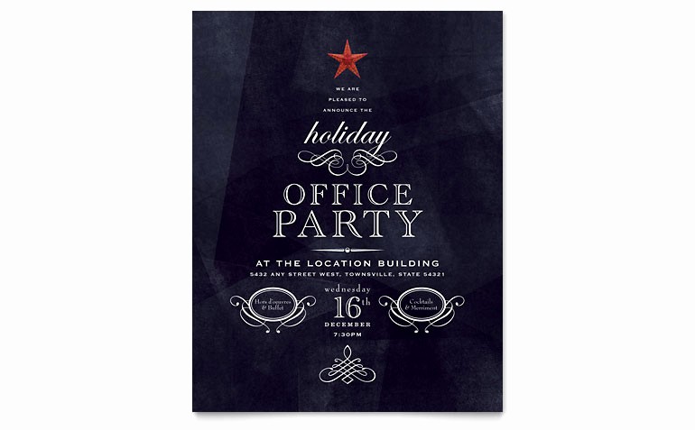 Microsoft Word Flyers Templates Free Luxury Fice Holiday Party Flyer Template Word &amp; Publisher