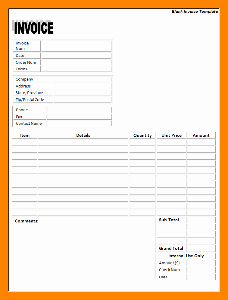 Microsoft Word Invoice Templates Free Best Of 8 Free Printable Invoice Template Microsoft Word