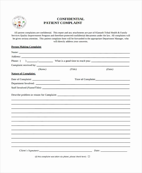 legal plaint form template word patient grievance