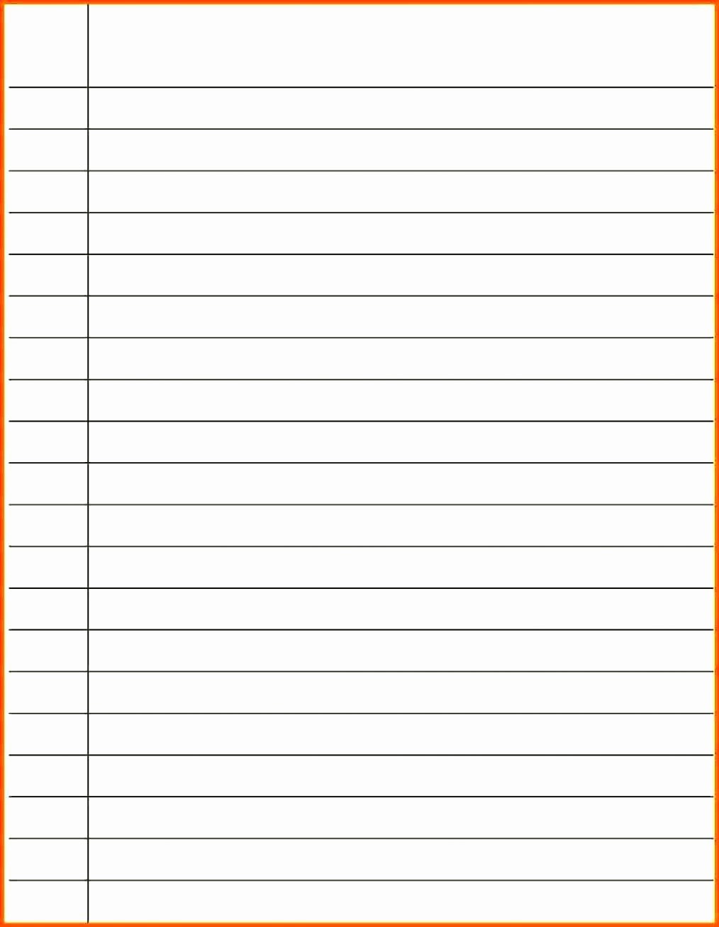 Microsoft Word Lined Paper Template Awesome Printable Lined Paper Template Word A4