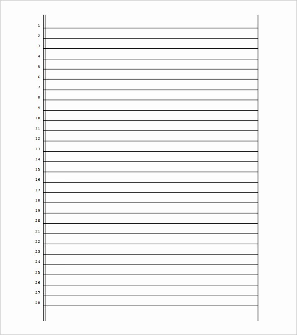 Microsoft Word Lined Paper Template Fresh Writing Paper Template Landscape Lined Paper Template 12