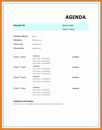 Microsoft Word Meeting Agenda Template Best Of event Agenda Template