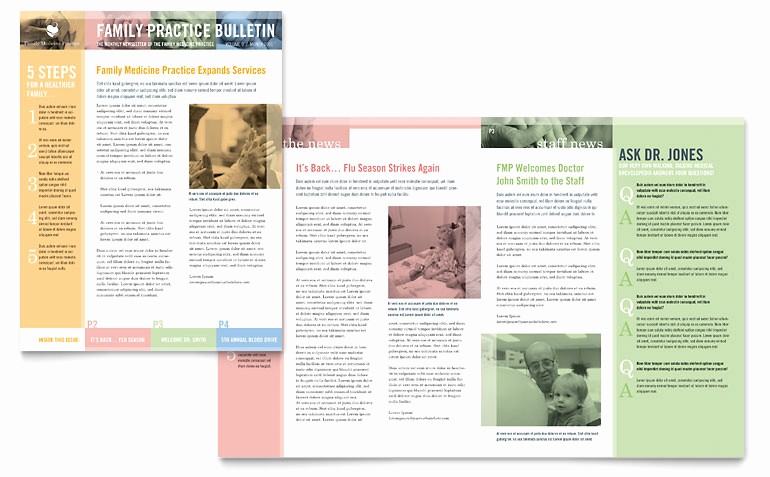 Family Doctor Newsletter Templates MD D