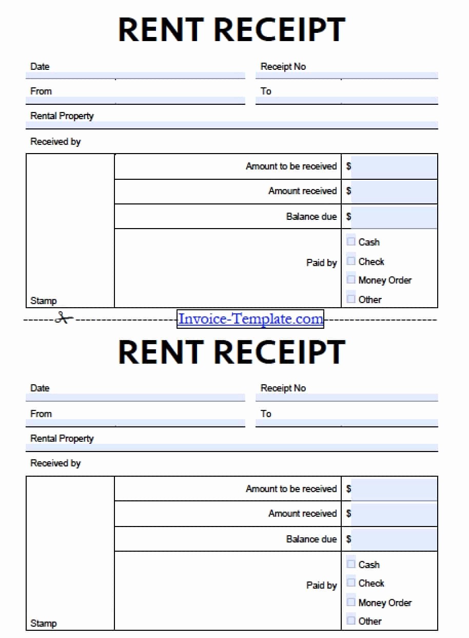 Microsoft Word Receipt Template Free Fresh Free Monthly Rent to Landlord Receipt Template