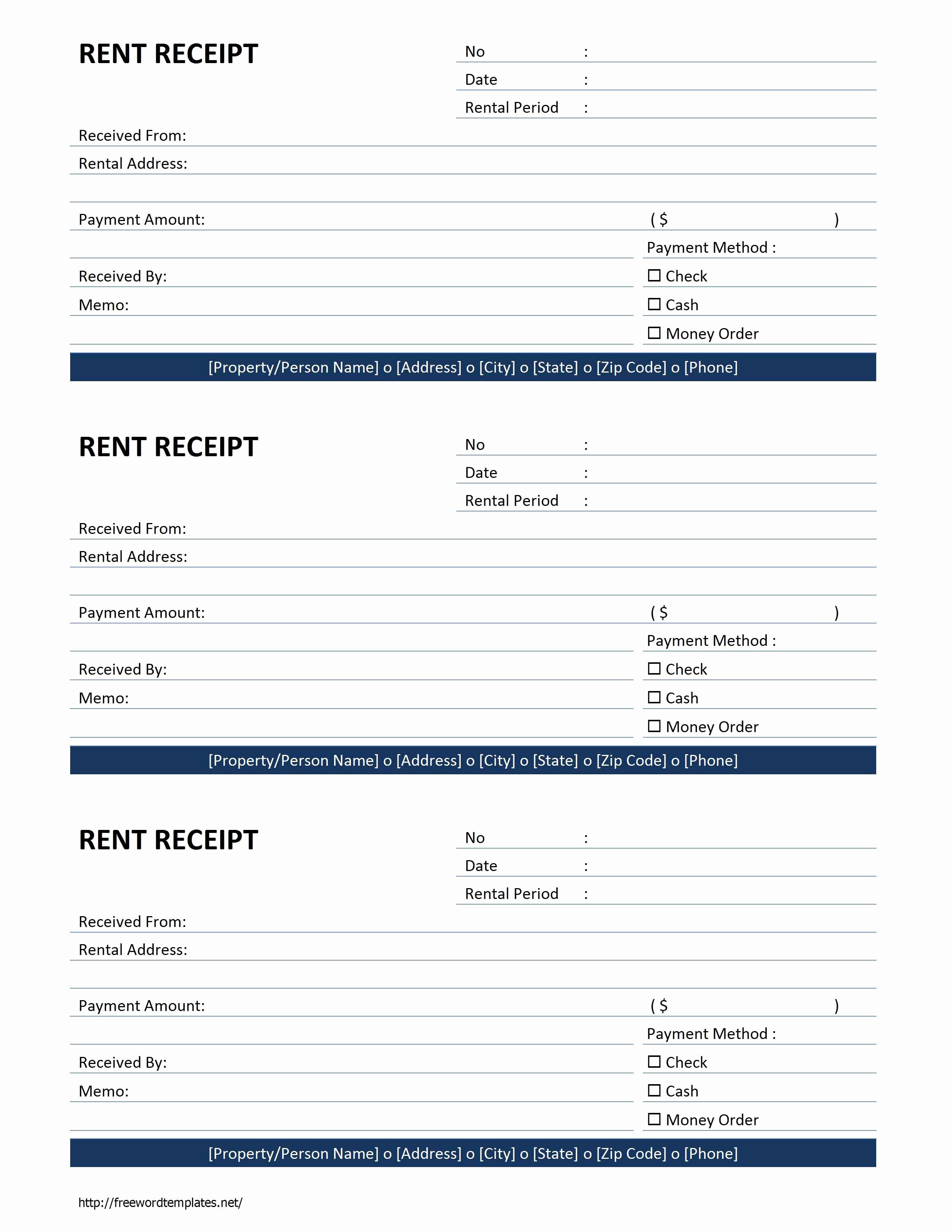 Microsoft Word Receipt Template Free Lovely Free Rent Receipt Free Printable Documents