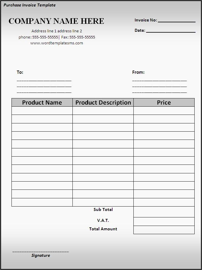 Microsoft Word Receipt Template Free New Invoice Template Word 2010